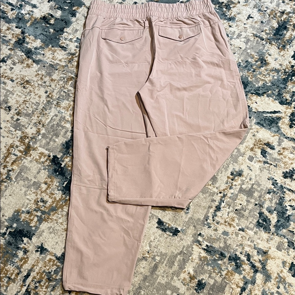 Apana Light Blush Pink Women’s Lightweight Pants 5 Pocket XL NWT - Picture 4 of 4